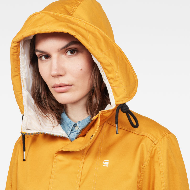 G-Star RAW® Rovic-s Boyfriend Parka Jaune detail shot