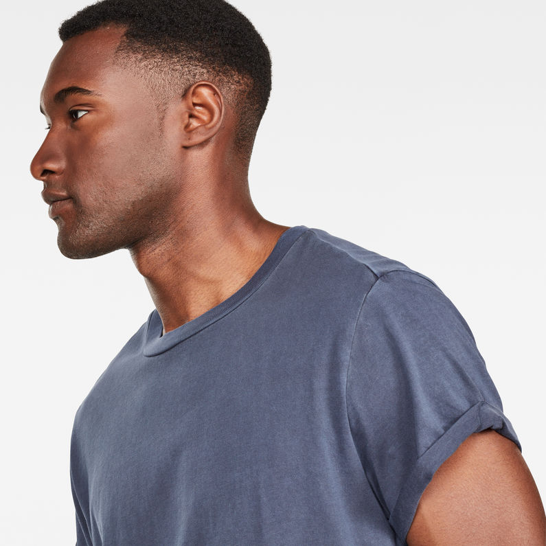 G-Star RAW® Swando Relaxed T-Shirt Dunkelblau detail shot