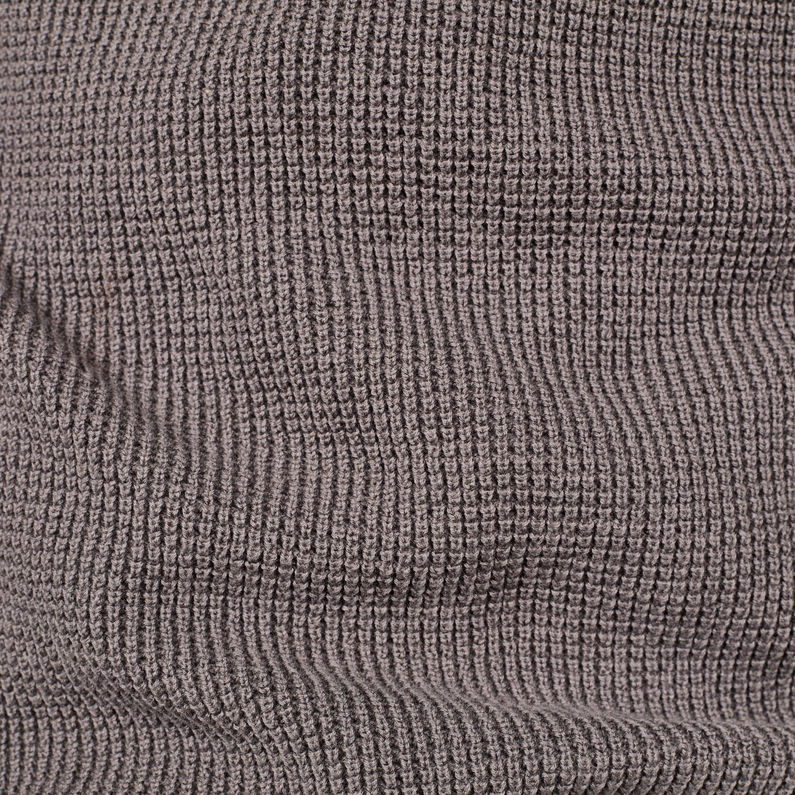 G-Star RAW® Axler Mock Turtle Knit Grey fabric shot