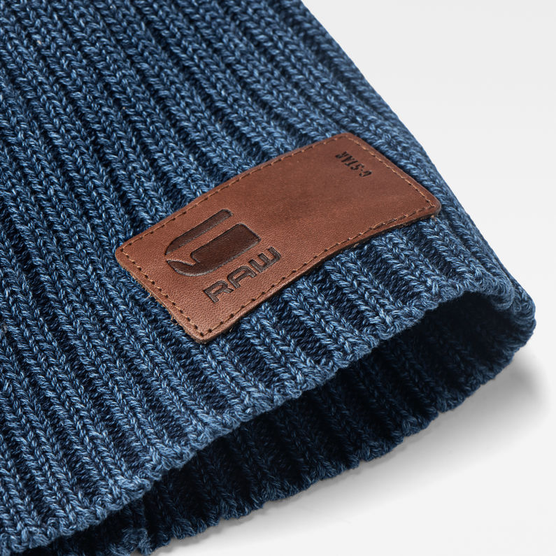 G-STAR® Barran Beanie Dark blue detail shot buckle