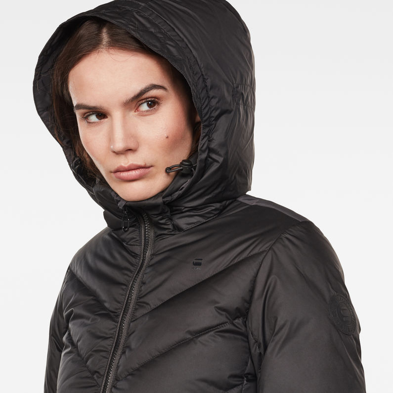 G-STAR® Whistler Slim Down Jacke Schwarz detail shot