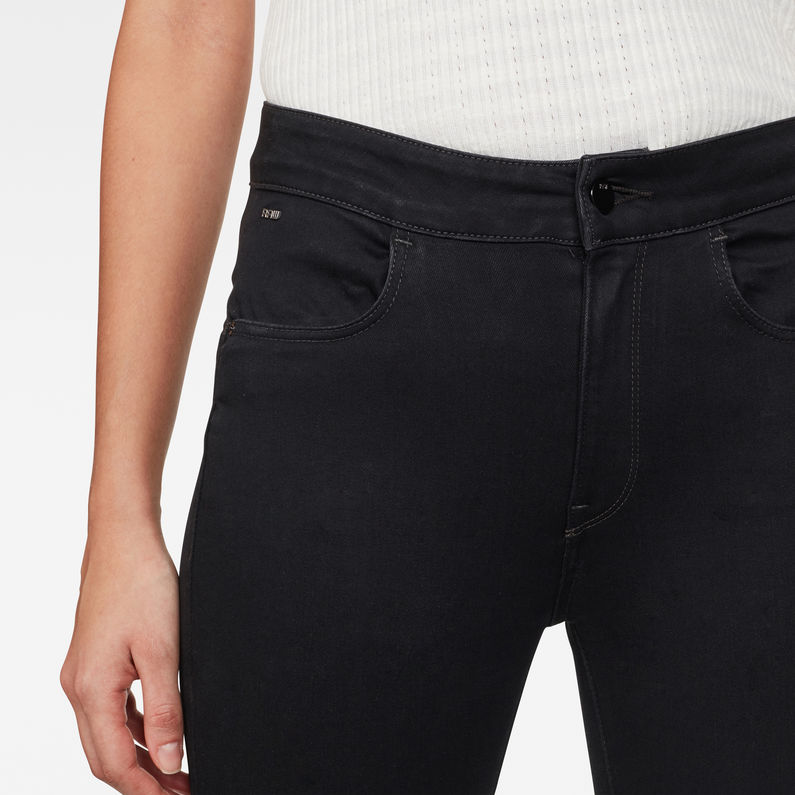 G-STAR® High Super Skinny Jeans Schwarz detail shot