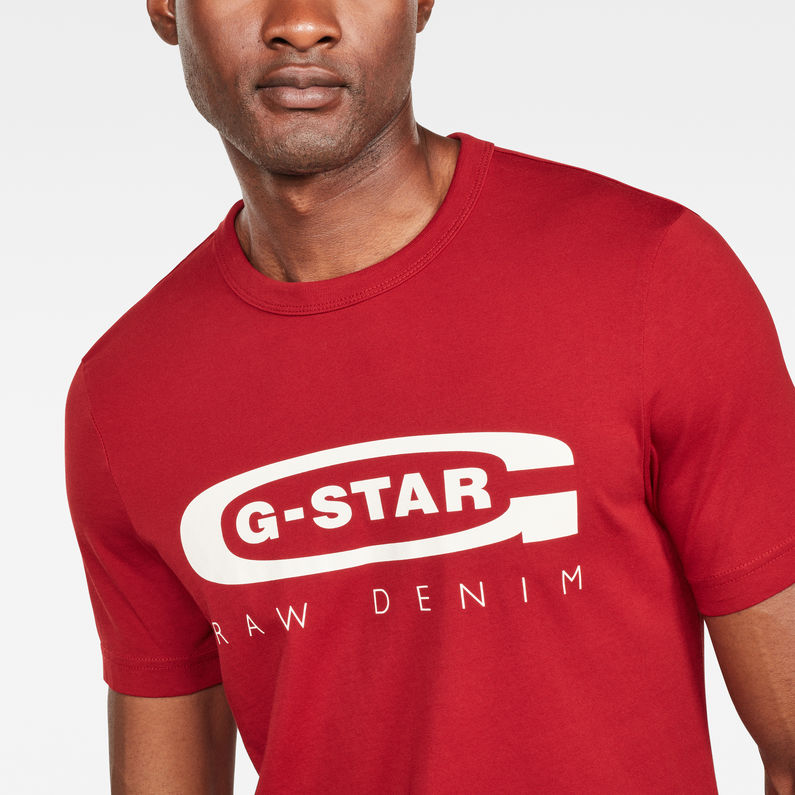 G-Star RAW® T-shirt Graphic 4 Slim Rouge detail shot