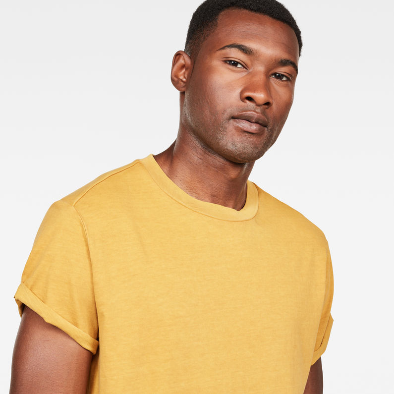 G-Star RAW® T-shirt Swando Relaxed Jaune detail shot