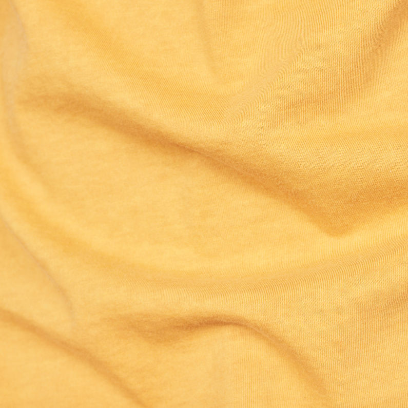 G-Star RAW® T-shirt Swando Relaxed Jaune fabric shot