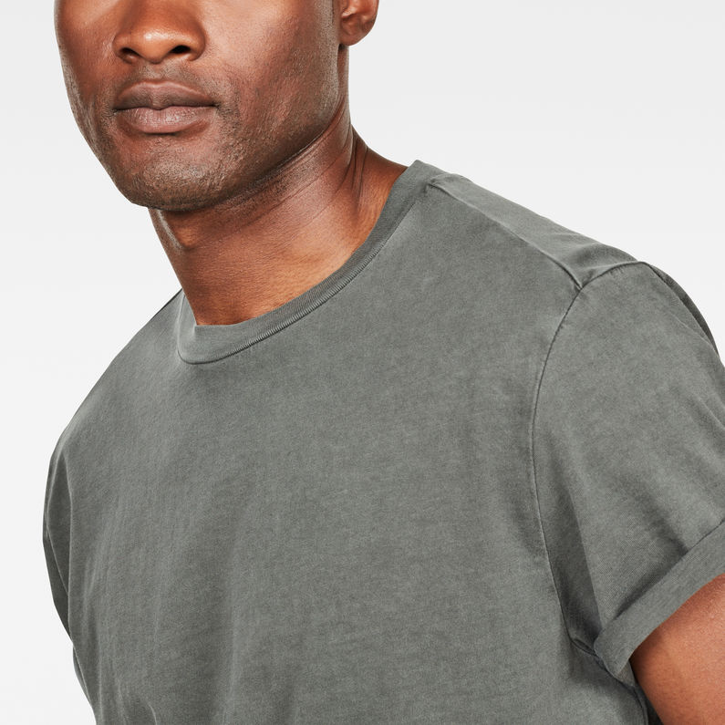 G-Star RAW® T-shirt Swando Relaxed Gris detail shot