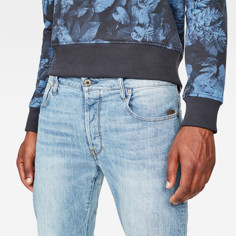 G-Star RAW® Arc 3D Slim Jeans Bleu moyen detail shot buckle