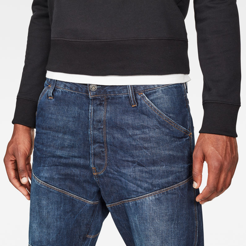 G-STAR® 5620 Deconstructed Relaxed Straight Jeans Dark blue detail shot