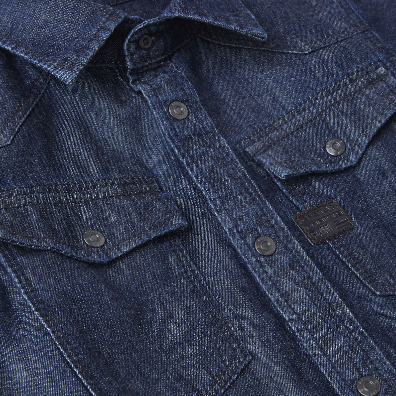 G-Star RAW® Camisa 3301 Azul oscuro detail shot