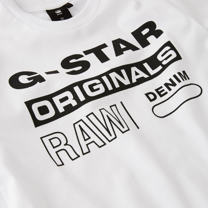 G-Star RAW® T-Shirt Blanc detail shot