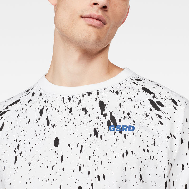 G-Star RAW® Camiseta Voxow Raglan Blanco detail shot