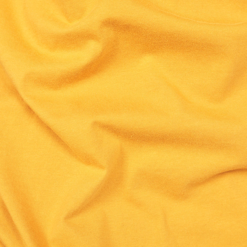 G-Star RAW® Korpaz-S Logo T-Shirt Yellow fabric shot