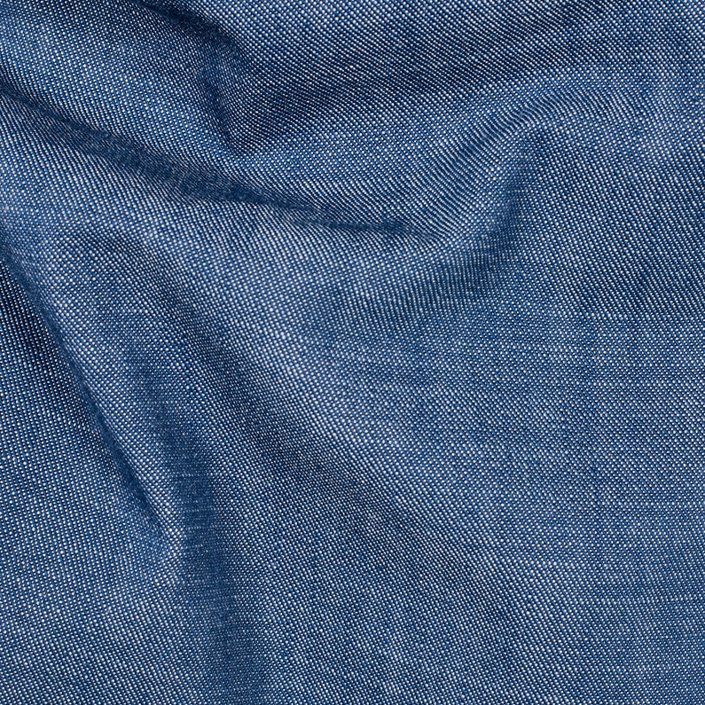 G-Star RAW® Chemise Stalt Pocket Slim Bleu foncé fabric shot