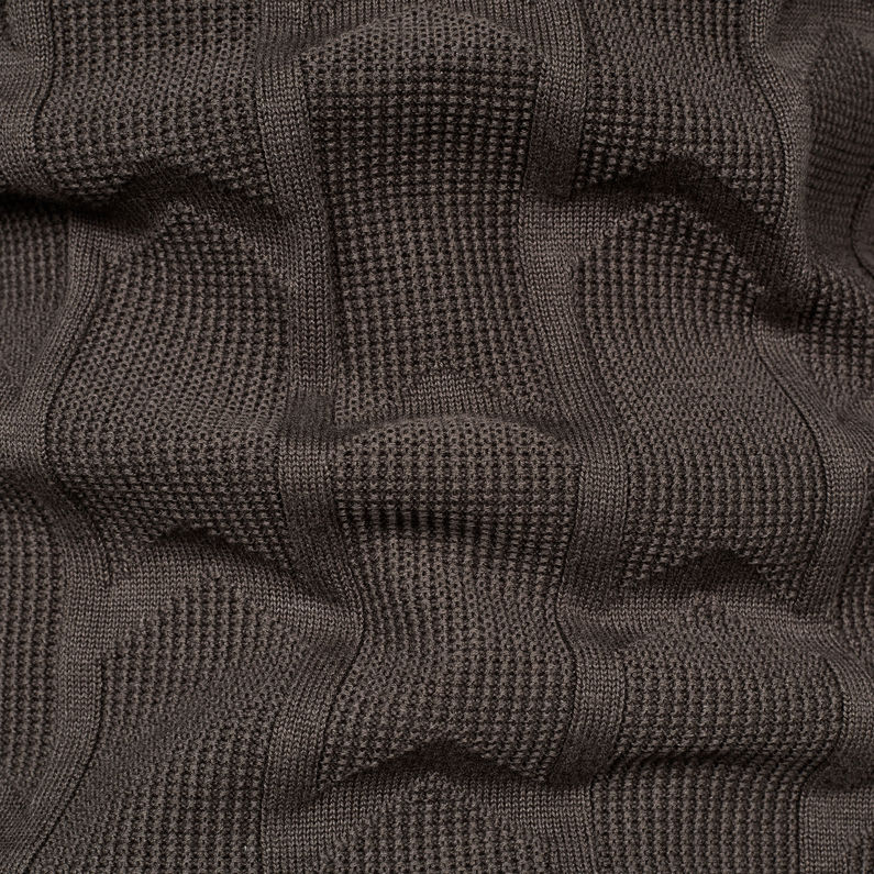G-Star RAW® Suzaki Biker Knitted Sweater グレー fabric shot