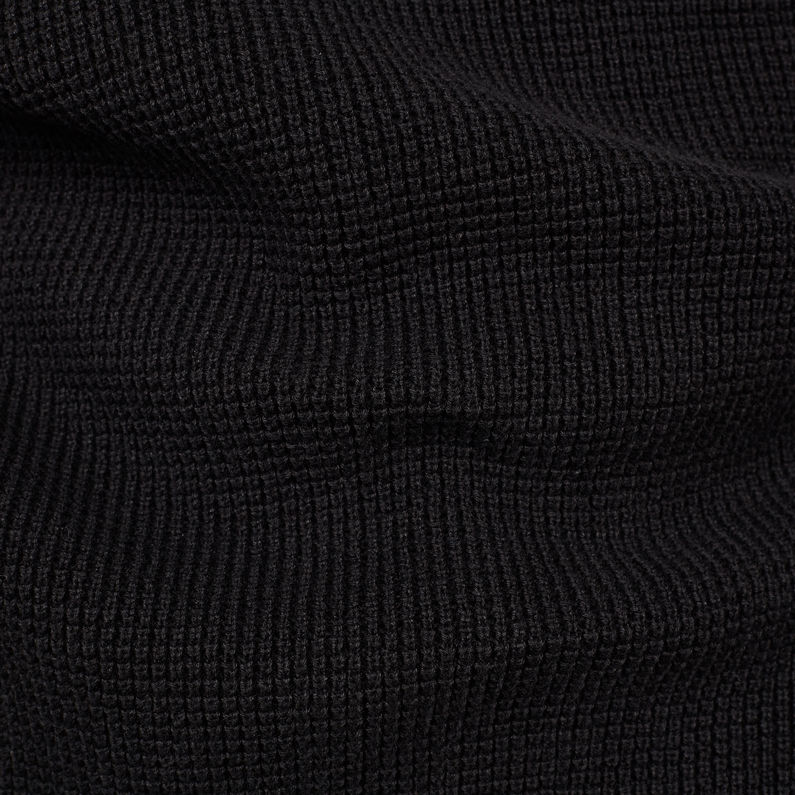 G-STAR® Axler Zip Through Knit Grey fabric shot