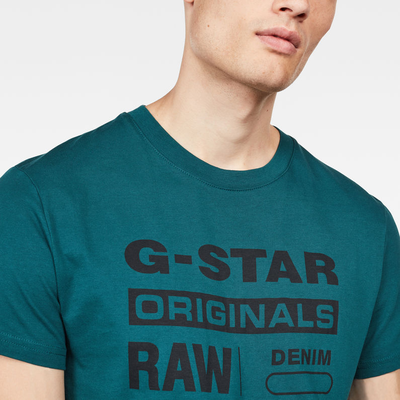 G-Star RAW® T-shirt Graphic 8 Vert detail shot