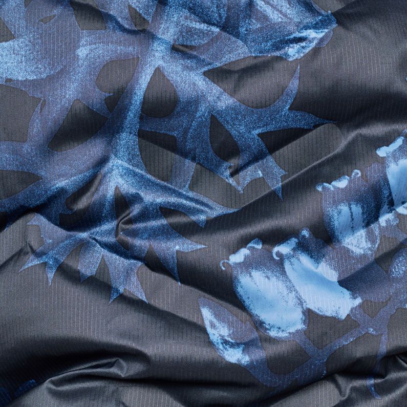 G-Star RAW® Anorak Attacc Hooded Down Bleu foncé fabric shot