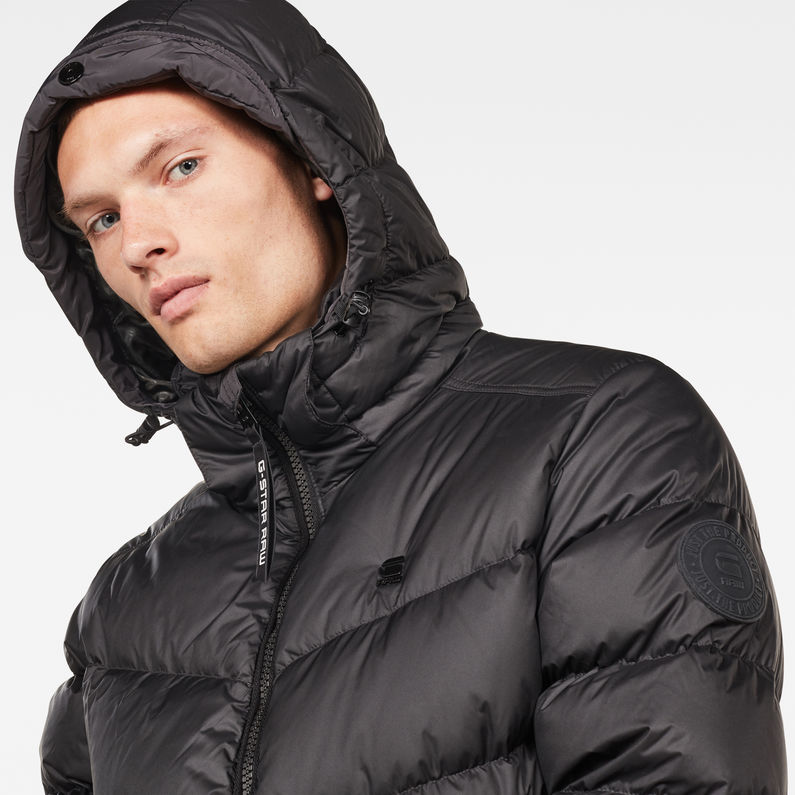G-Star RAW® Whistler Down Puffer Black detail shot
