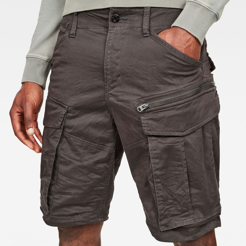 G-Star RAW® Rovic Zip 1/2 Shorts Gris detail shot
