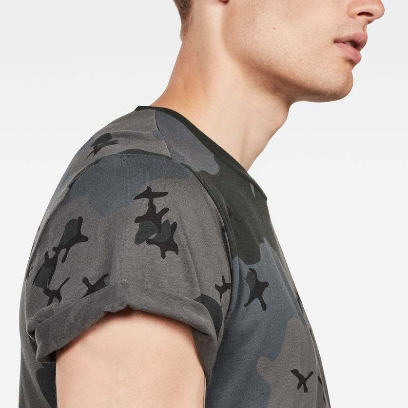 G-Star RAW® T-shirt Swando Relaxed Gris detail shot