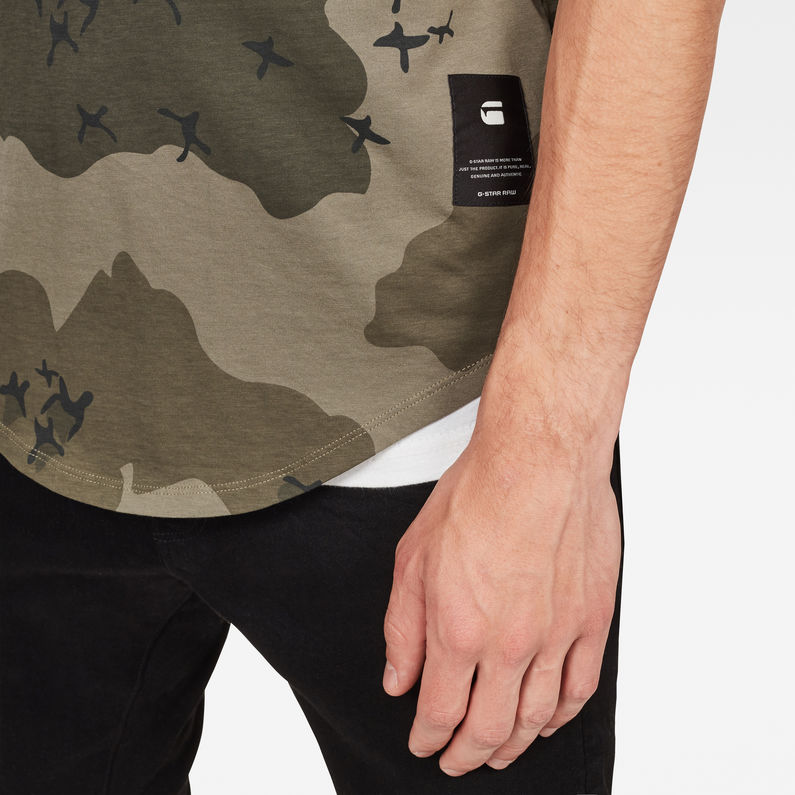 G-Star RAW® T-shirt Swando Relaxed Vert detail shot
