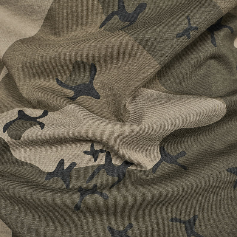 G-Star RAW® T-shirt Swando Relaxed Vert fabric shot