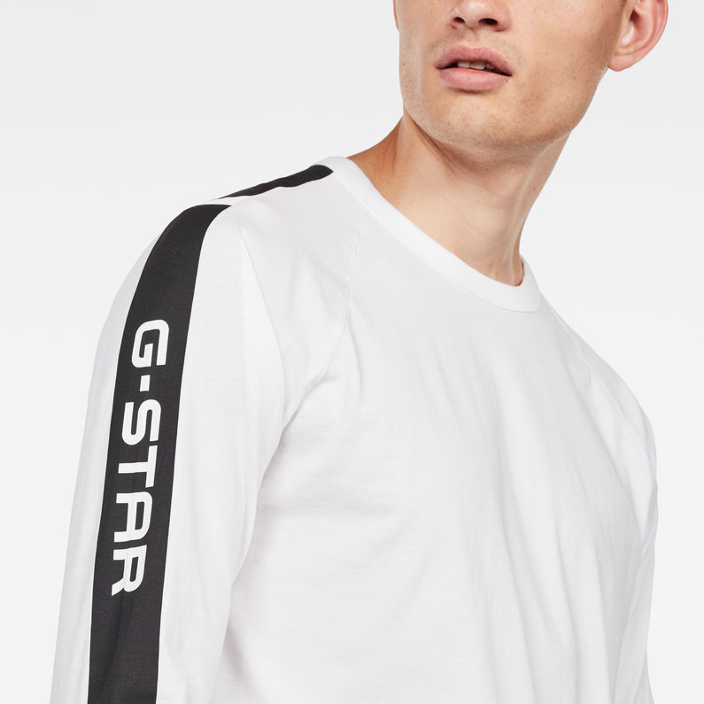 G-Star RAW® Camiseta Swando Art Relaxed Blanco detail shot