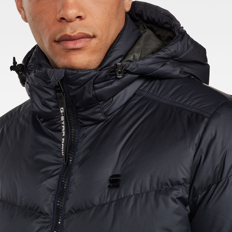 G-STAR® Whistler Down Steppjacke Dunkelblau detail shot