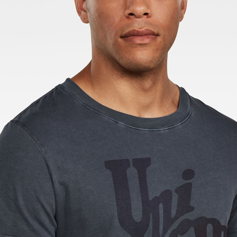 G-Star RAW® Camiseta Graphic 3 Azul oscuro detail shot