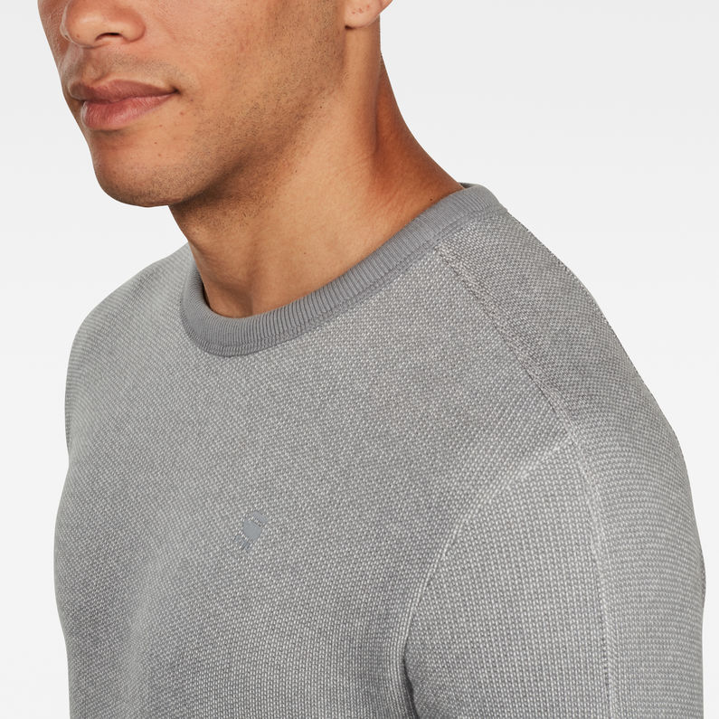 G-Star RAW® Korpaz Sweater Grey detail shot