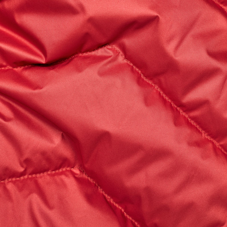 G-Star RAW® Abrigo Whistler Slim Down Long Rojo fabric shot