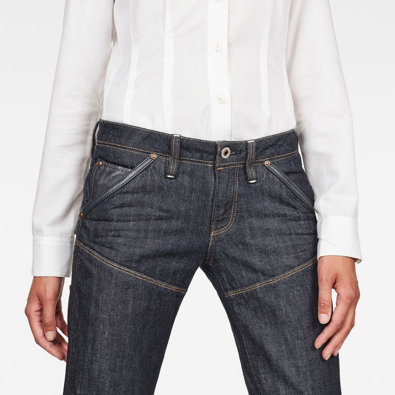 G-STAR® Jean 30 Years 5620 Heritage Tapered Bleu foncé detail shot