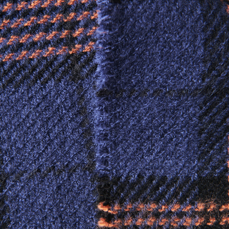 G-STAR® Écharpe Dorala Check Bleu foncé