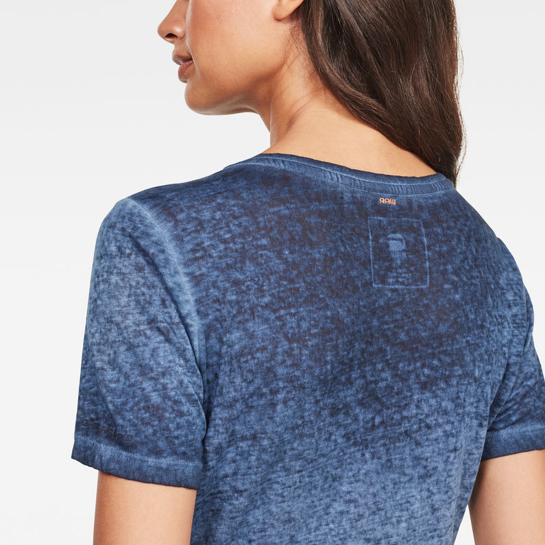 G-Star RAW® Mysid Optic Slim Top Dark blue detail shot