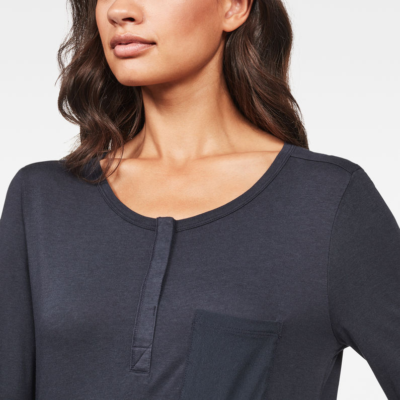 G-Star RAW® Mysid Optic Slim Granddad Top Dark blue