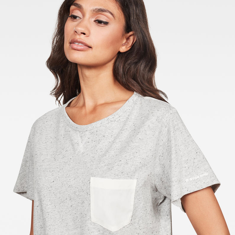 G-Star RAW® Top Mysid Loose Gris detail shot