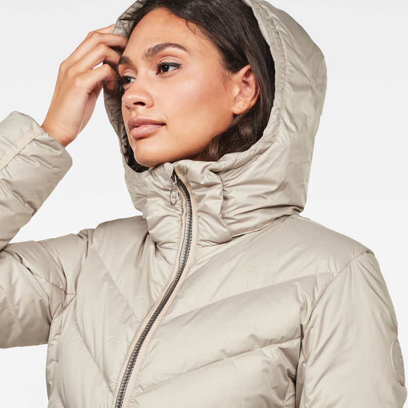 G-STAR® Whistler Slim Down Jacket Grey detail shot