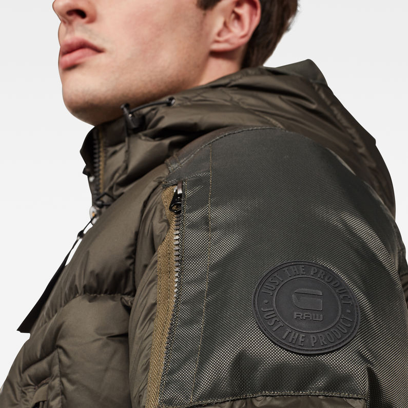 G-STAR® Whistler Down Parka Grey detail shot
