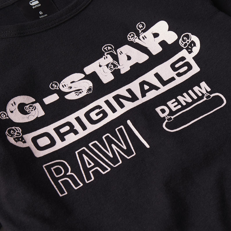 G-Star RAW® Graphic T-Shirt Black detail shot