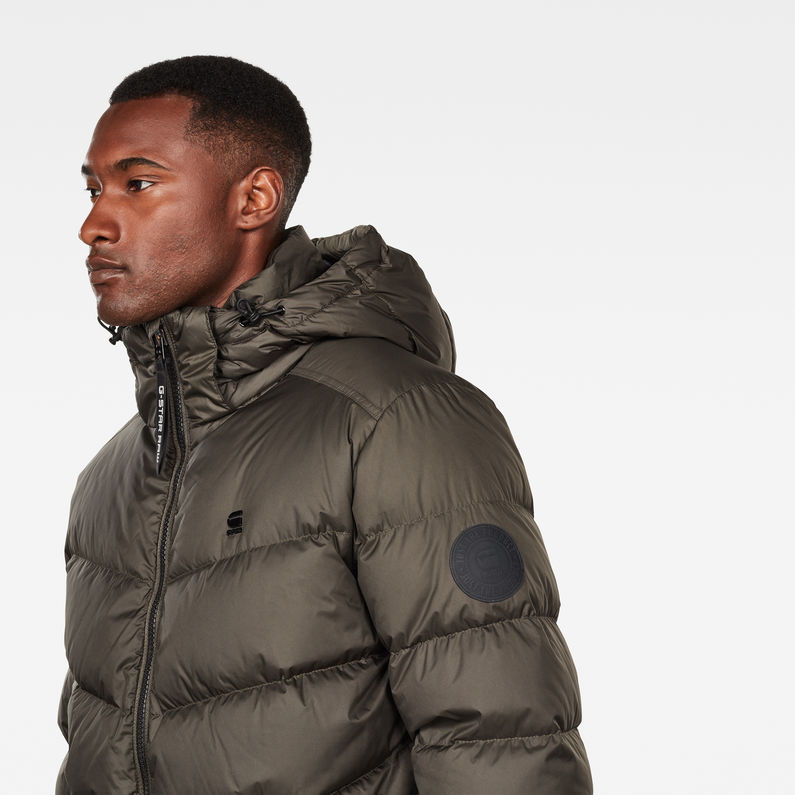 G-Star RAW® Doudoune Whistler Puffer Gris detail shot