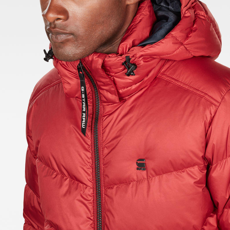 G-Star RAW® Whistler Down Puffer Red detail shot