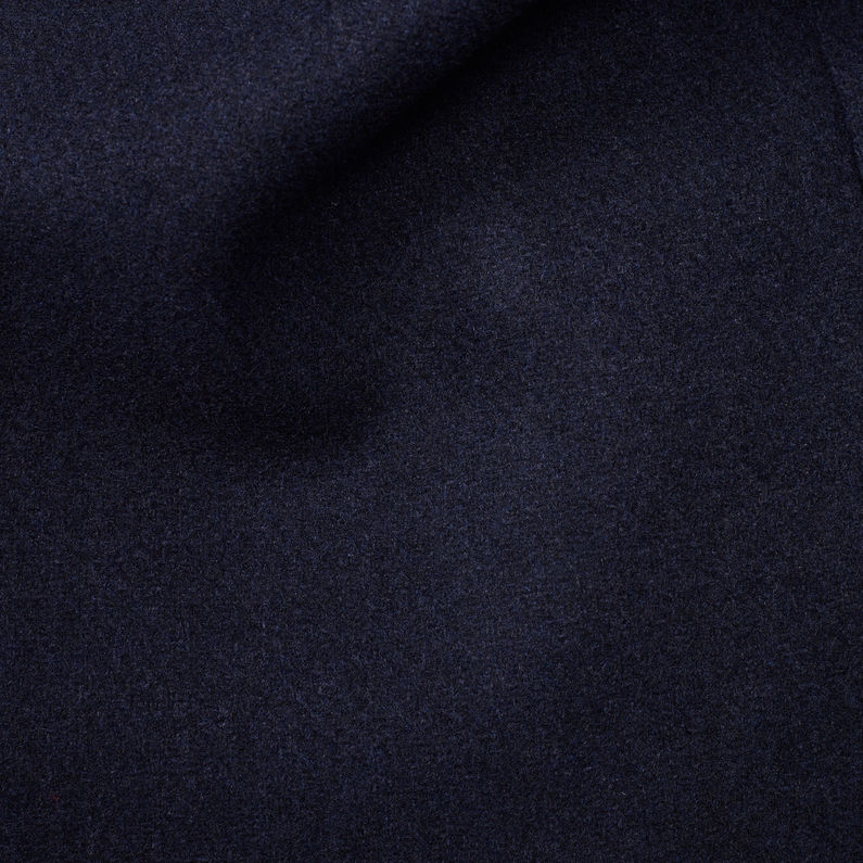 G-STAR® MAXRAW III Varve Wool Coat Dark blue fabric shot