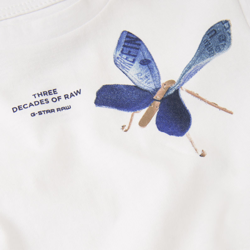 G-Star RAW® 30yr T-Shirt White detail shot
