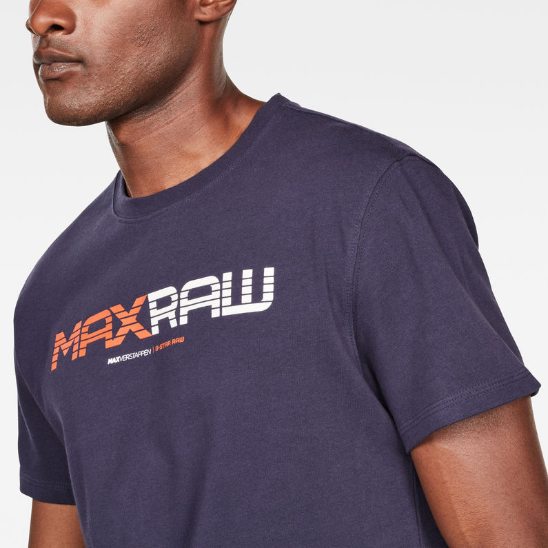 G-Star RAW® MAXRAW III Graphic T-Shirt Bleu foncé detail shot