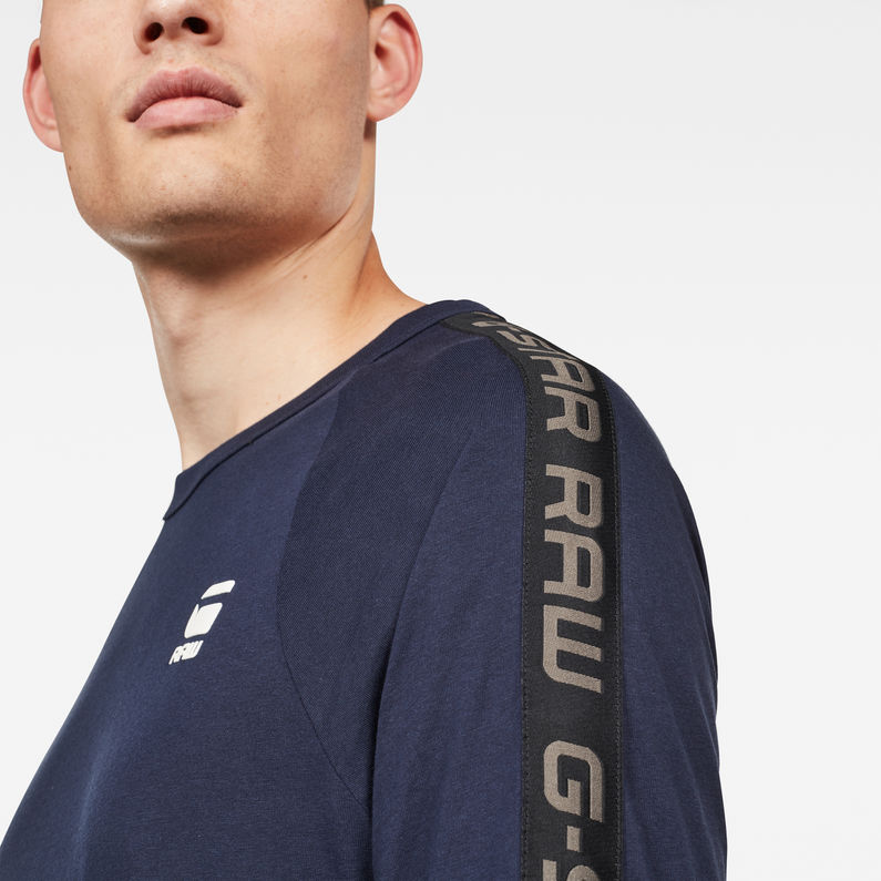 G-Star RAW® Satur Raglan T-Shirt Dark blue detail shot