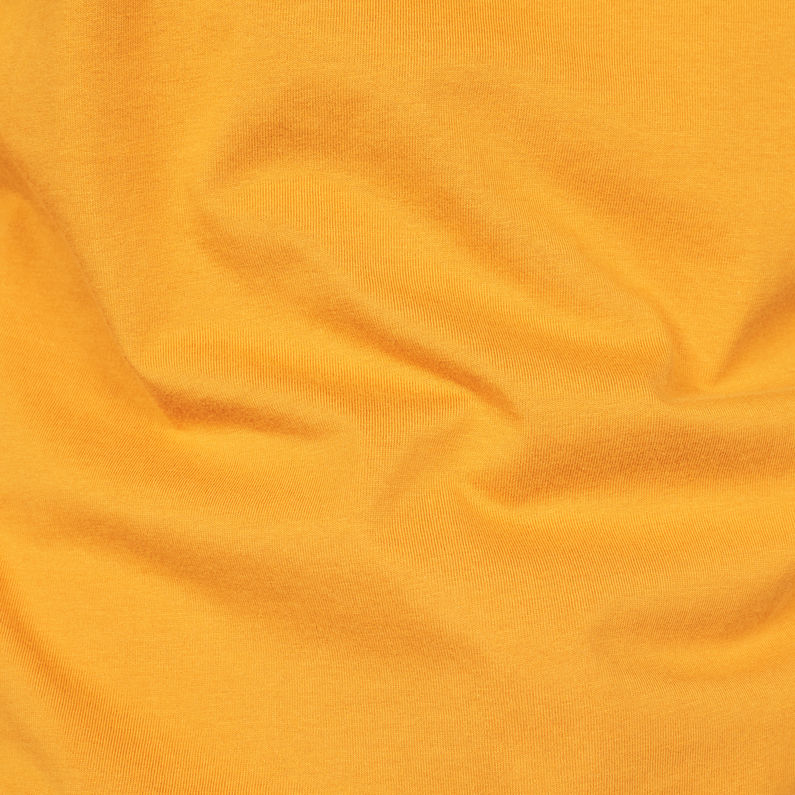 G-Star RAW® T-shirt Satur Raglan Jaune fabric shot