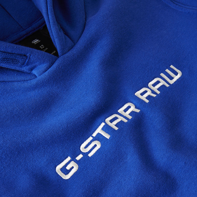 G-Star RAW® Sweater met Capuchon Midden blauw detail shot