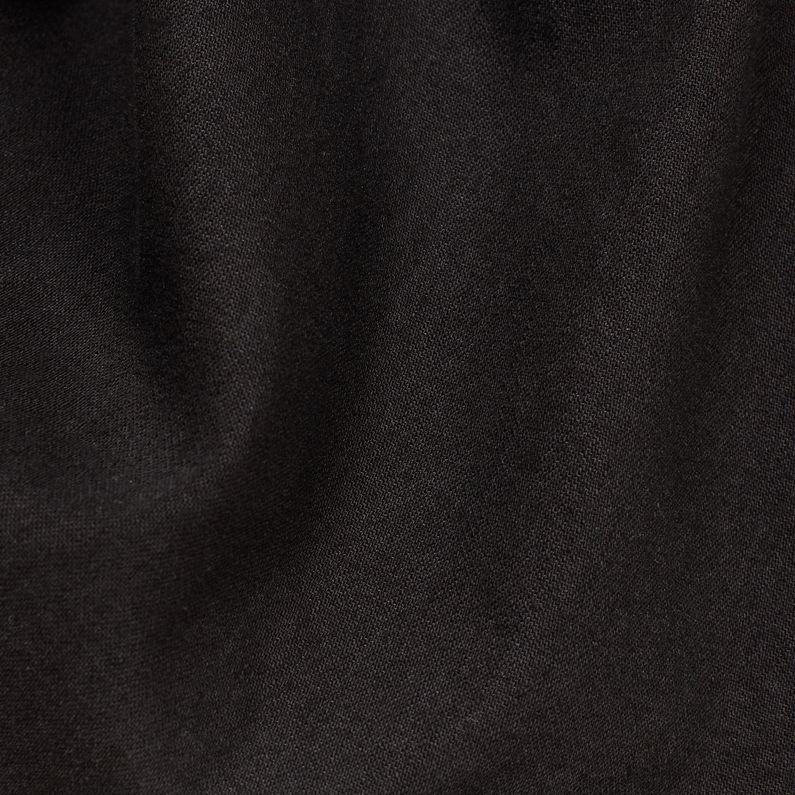 G-Star RAW® Bristum Slim Flare Fringe Jurk Zwart fabric shot