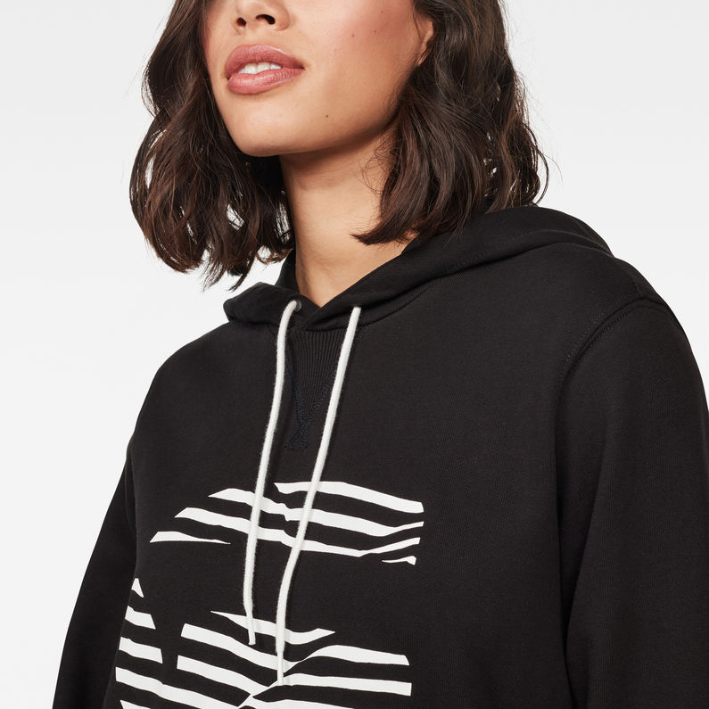 G-STAR® Graphic 23 Boyfriend Sweater Black detail shot