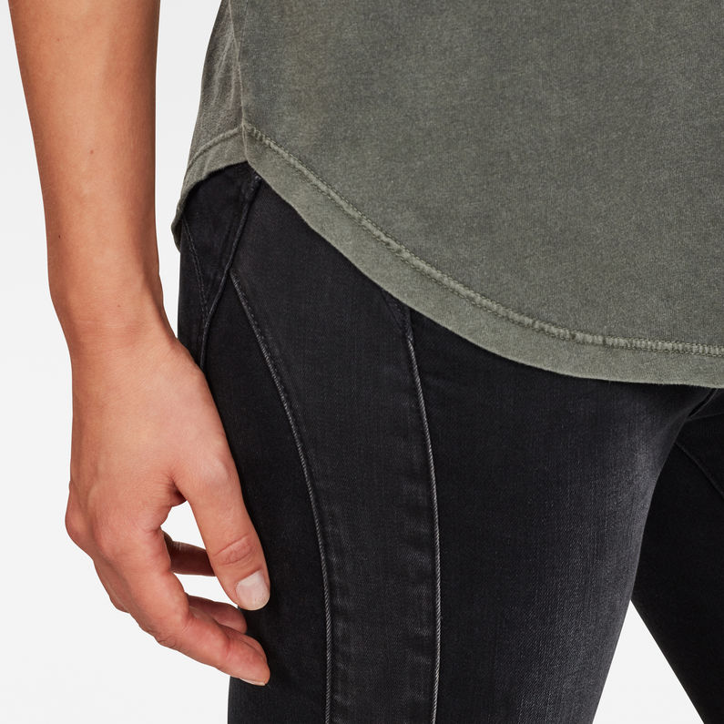 G-Star RAW® Rie Granddad Top Grey detail shot